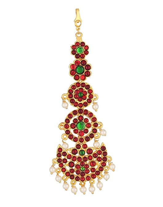 Gold Plated Nethi Chutti for Bharatanatyam for Bharatanatyam and Kuchipudi dance