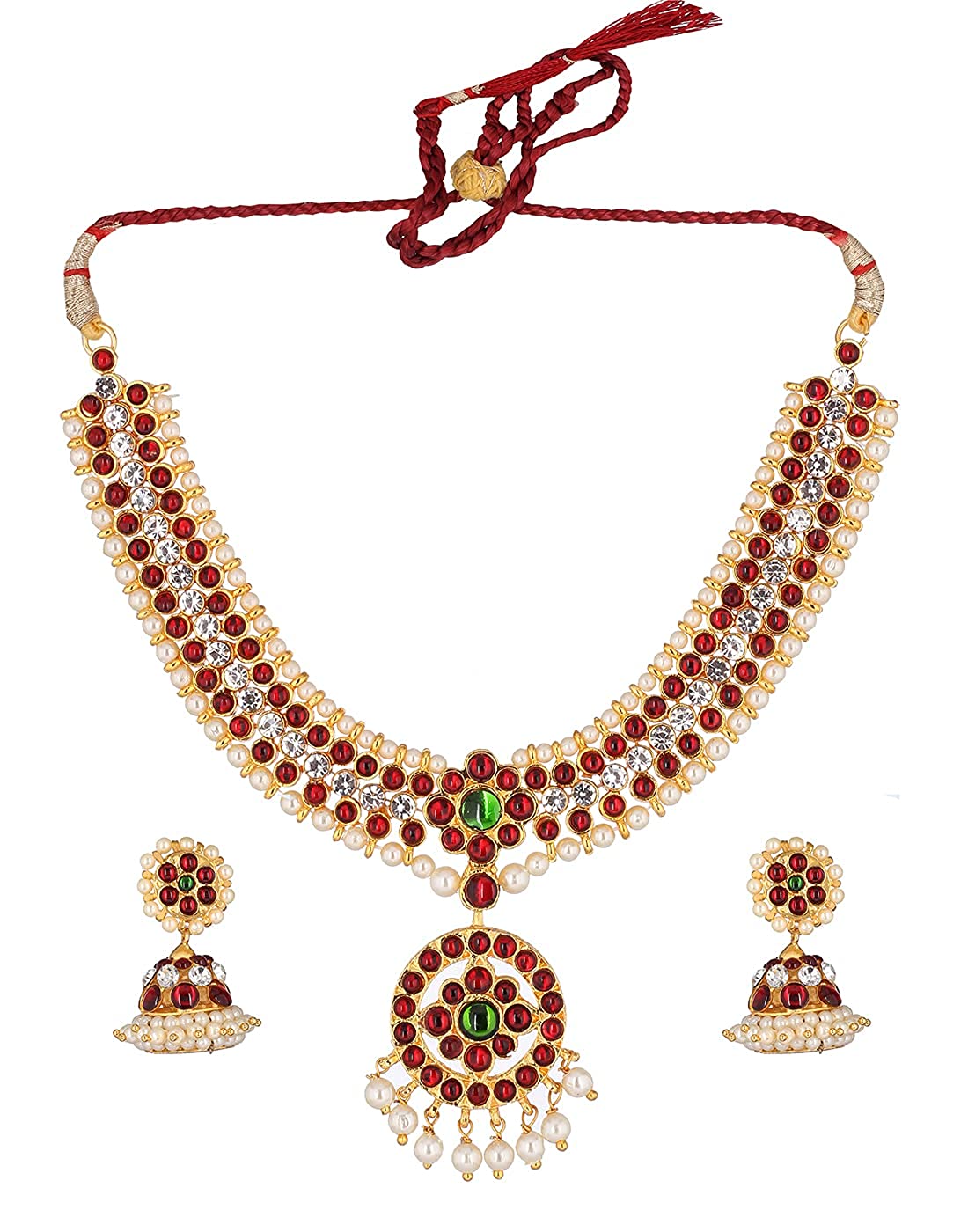 Graceful, Bharatanatyam, Short, Necklace, bharatnatyamdancer Goldencollections.com