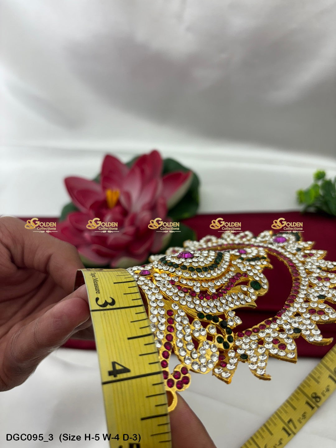 Graceful Crown For Hindu God Goldencollections Size: 5 X 4 X 3, Color: Multi, Style: Arch Image 3