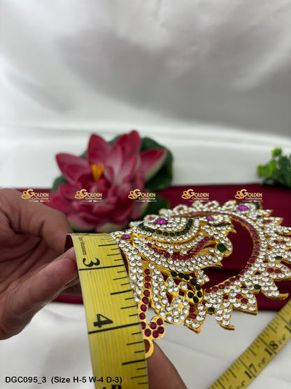 Graceful Crown For Hindu God Goldencollections Size: 5 X 4 X 3, Color: Multi, Style: Arch Image 3