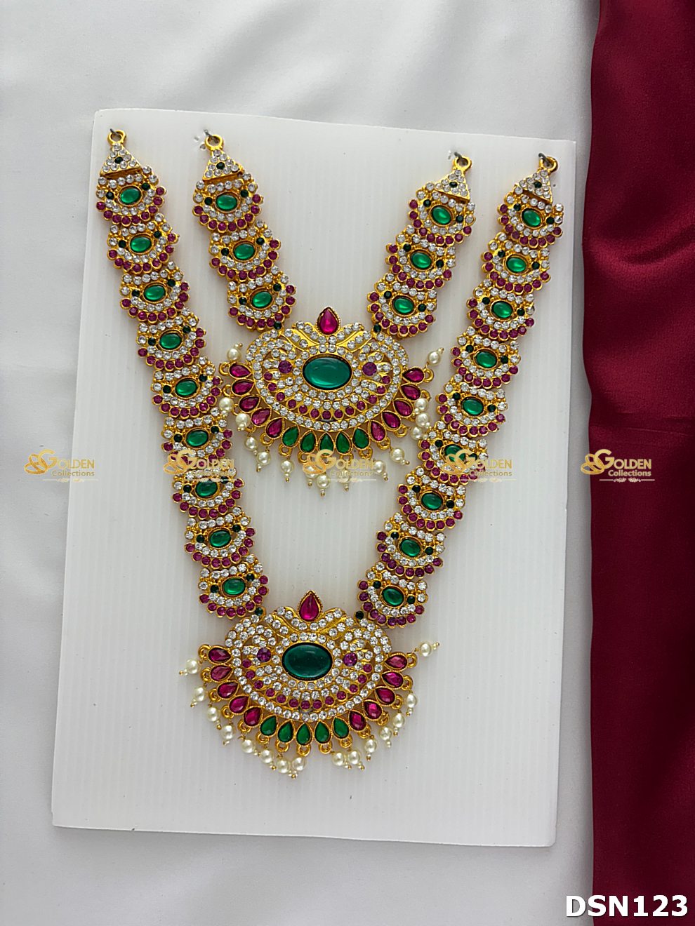 Lakshmi / Amman 2 Step Short Necklace DSN123 deity short necklace image 1