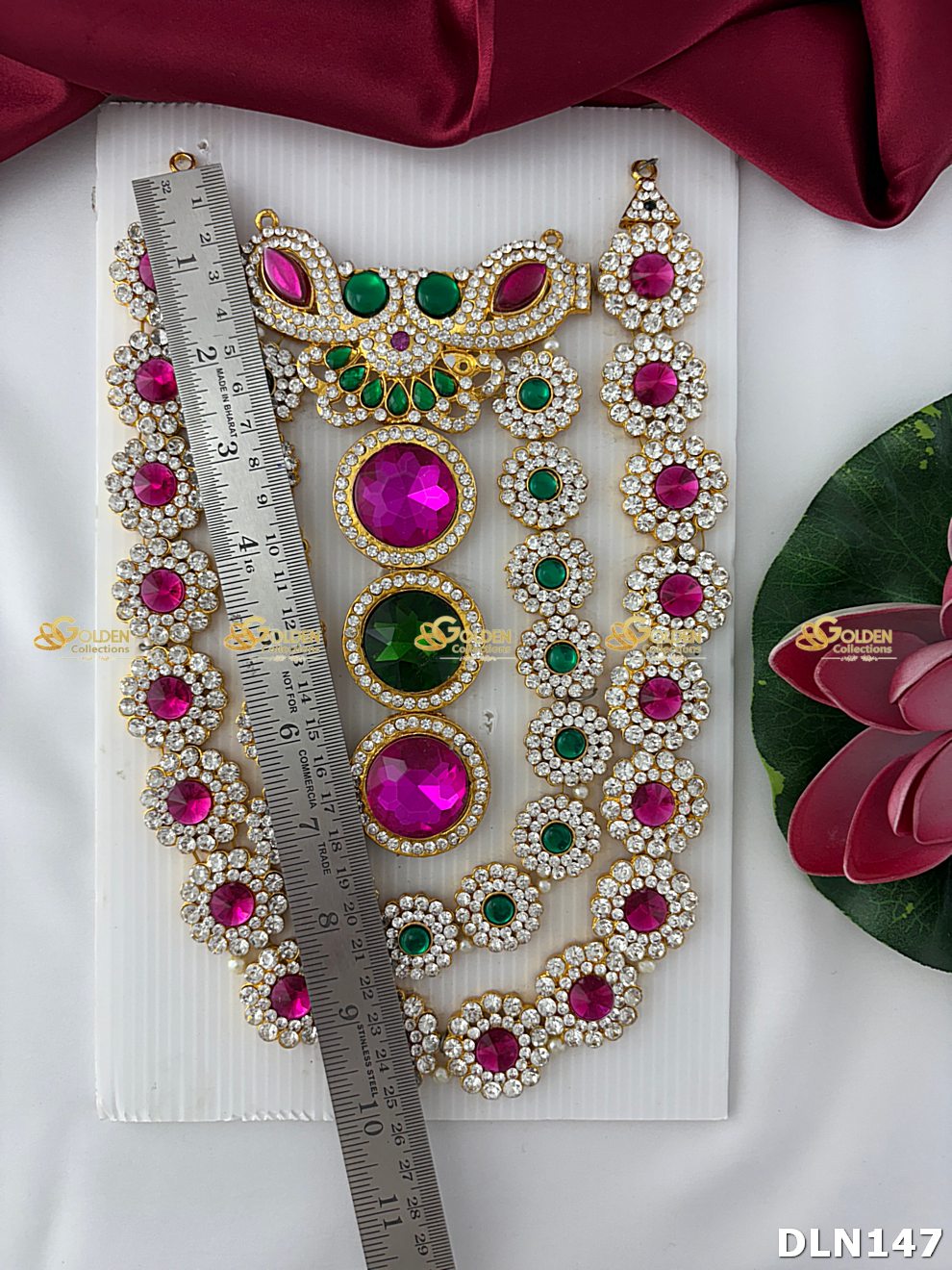 Lakshmi / Amman Chest Long Haram DLN147 for Venkateshwara and goddess idol chest alankaram image 1