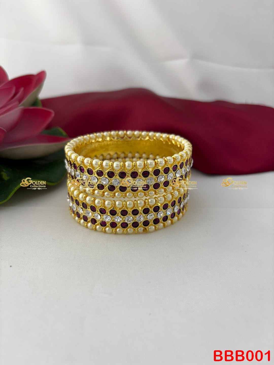 Kemp Bangles Temple Jewellery for Bharatanatyam Arangetram 2