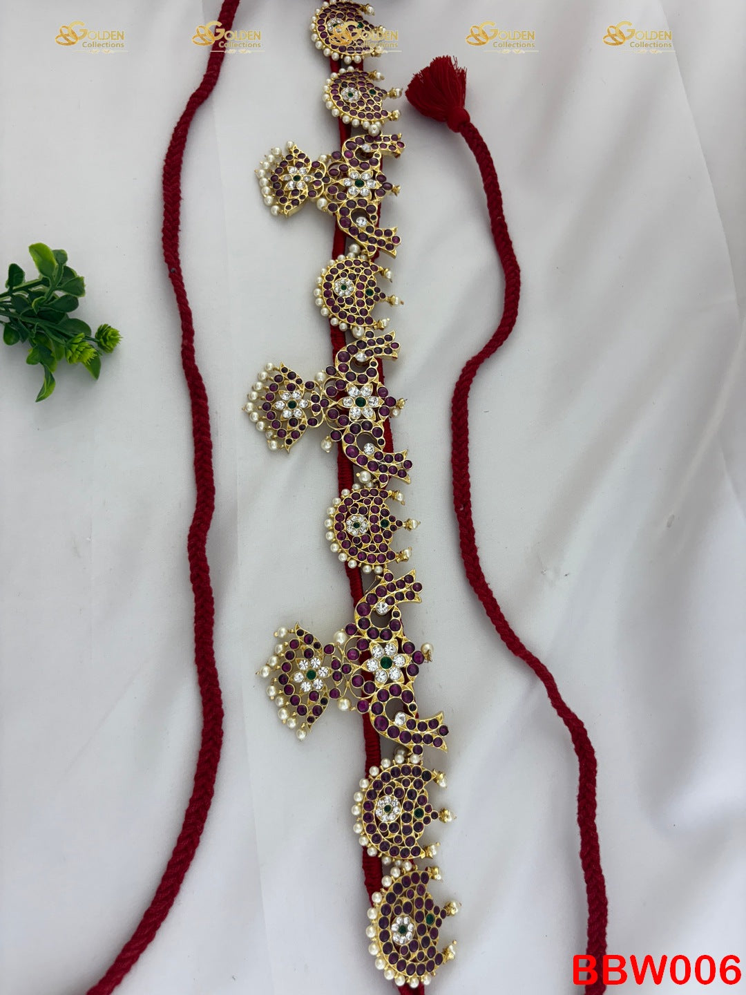 Kemp Bharatanatyam Waistbelt Oddiyanam Vaddanam Hipbelt bbw006