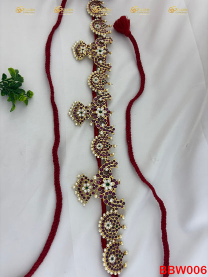 Kemp Bharatanatyam Waistbelt Oddiyanam Vaddanam Hipbelt bbw006