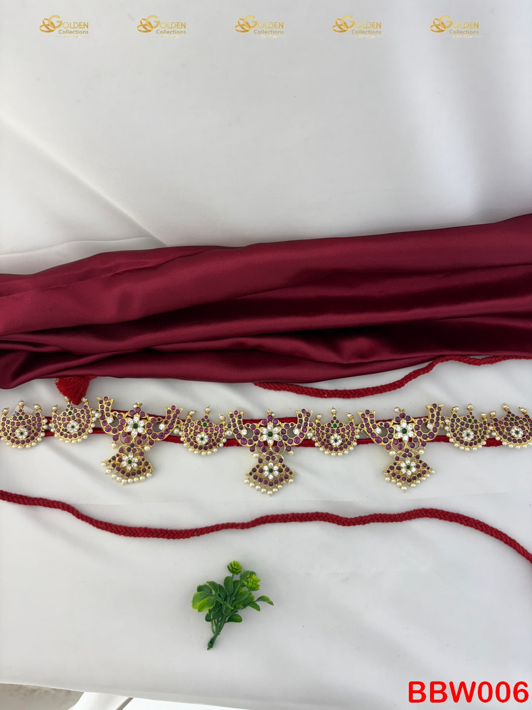 Kemp Bharatanatyam Waistbelt Oddiyanam Vaddanam Hipbelt