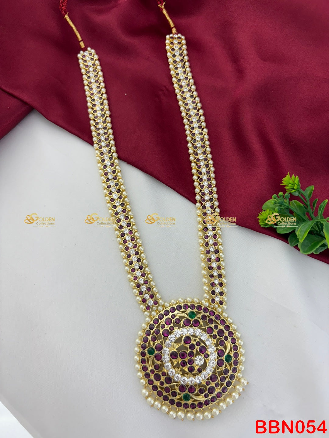 Kemp Stone Haram Necklace for Classical Dance Arangetram