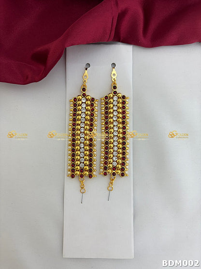 Kempu Stones Mattal for Bharatanatyam - South Indian Jewelry