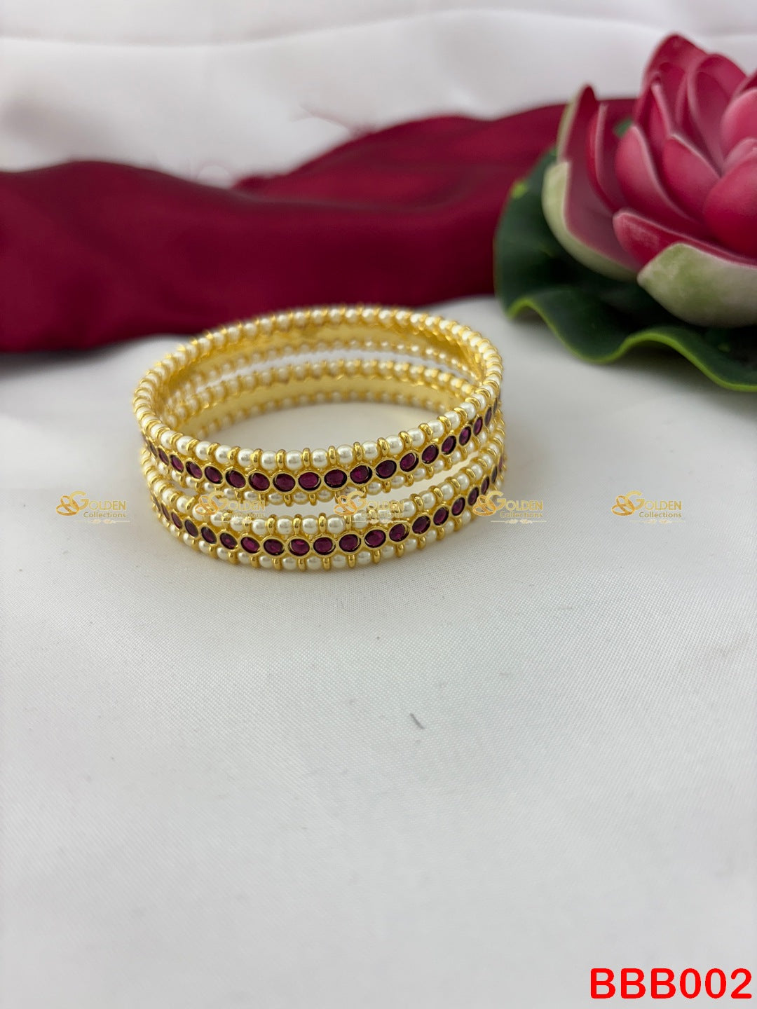 Kemp Bangles Temple Jewellery for Bharatanatyam Arangetram GoldenCollections BBB002