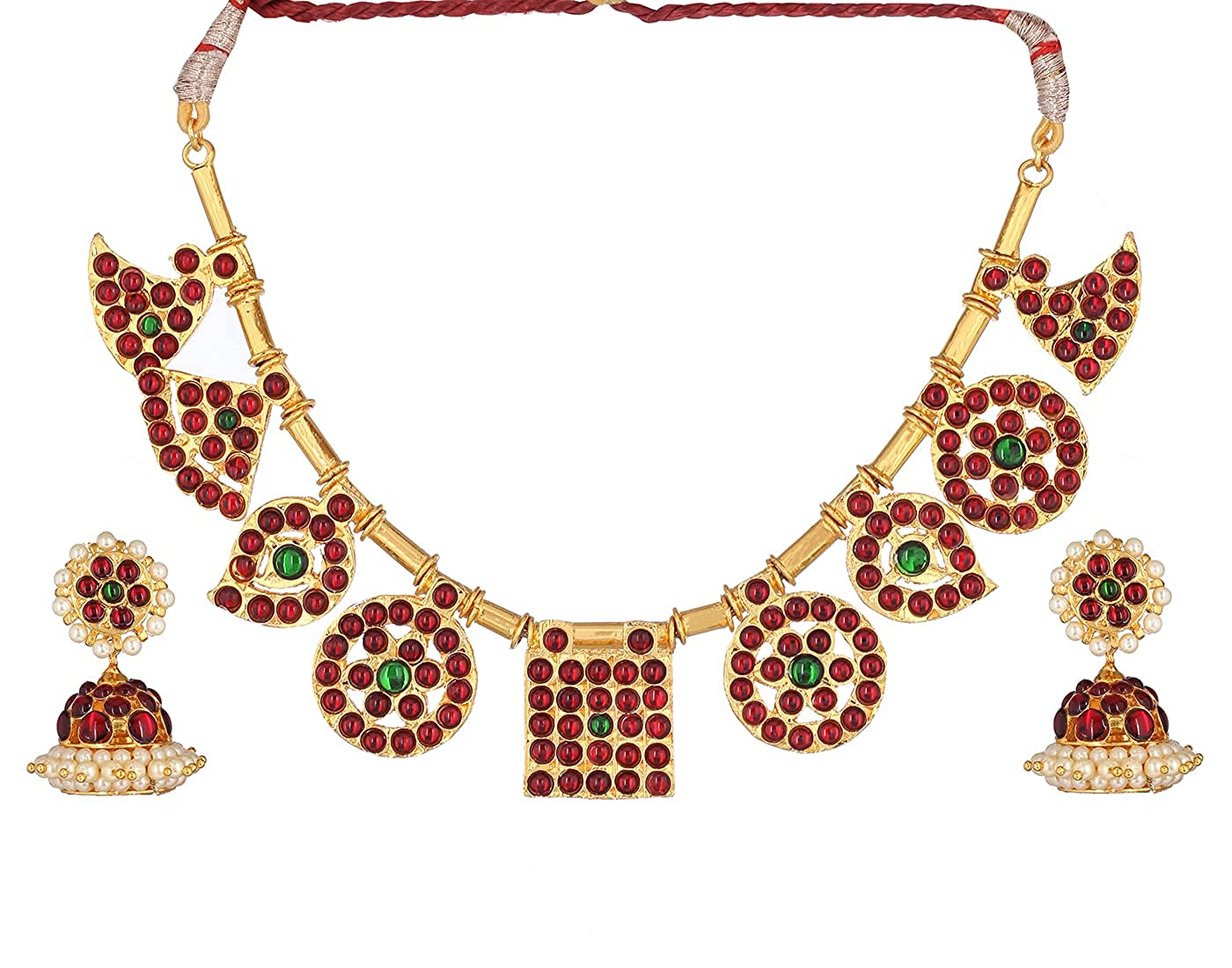 Majestic Bharatanatyam Short Necklace Golden collections