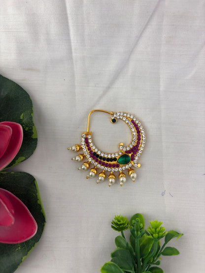 Nose Ring For Goddess - GoldenCollections GNR-001