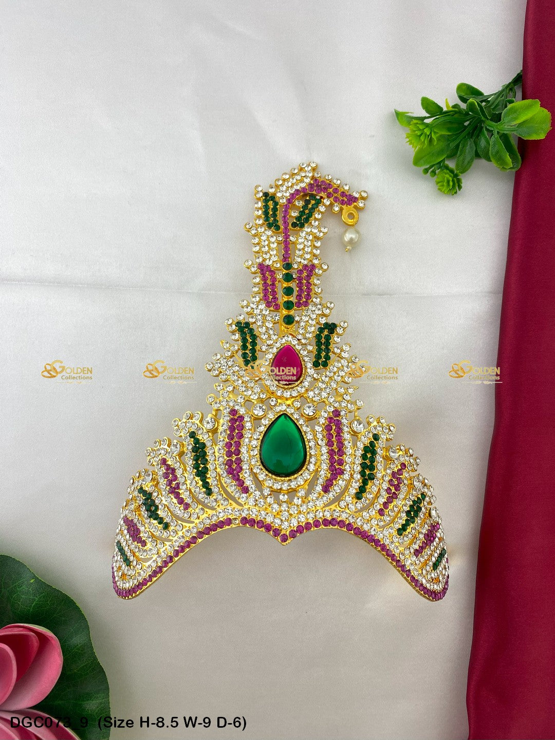 Goddess Kalangi Stone Crown DGC073 deity crown image 9