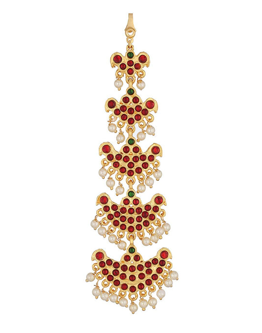 Pearl Embellished Nethi Chutti For Bharatanatyam