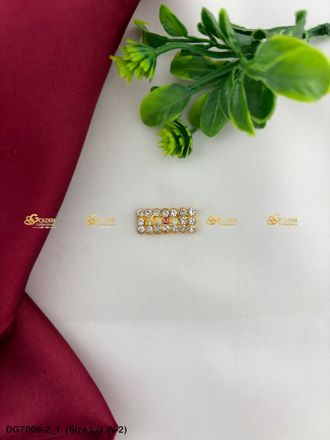 Shiva Tripund Tilak Bindi with Stone Work DGT-009 Bindi / Tilak deity alankaram image 7