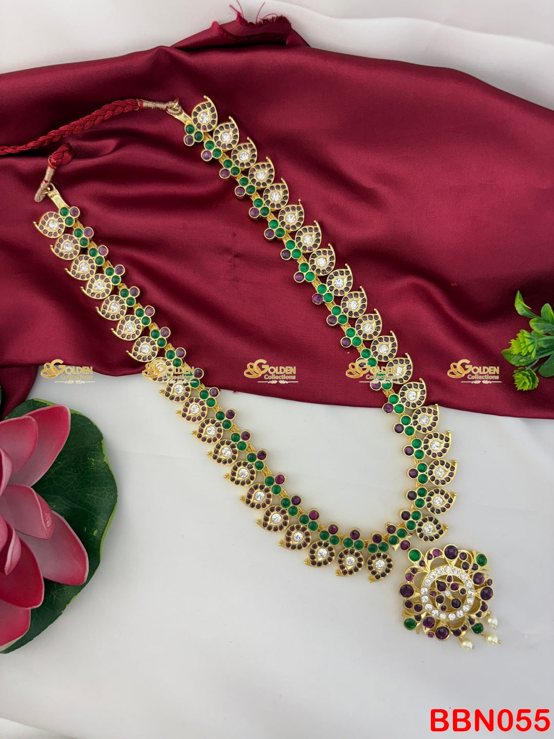Traditional Kemp Mango Haram for Classical Dance Arangetram