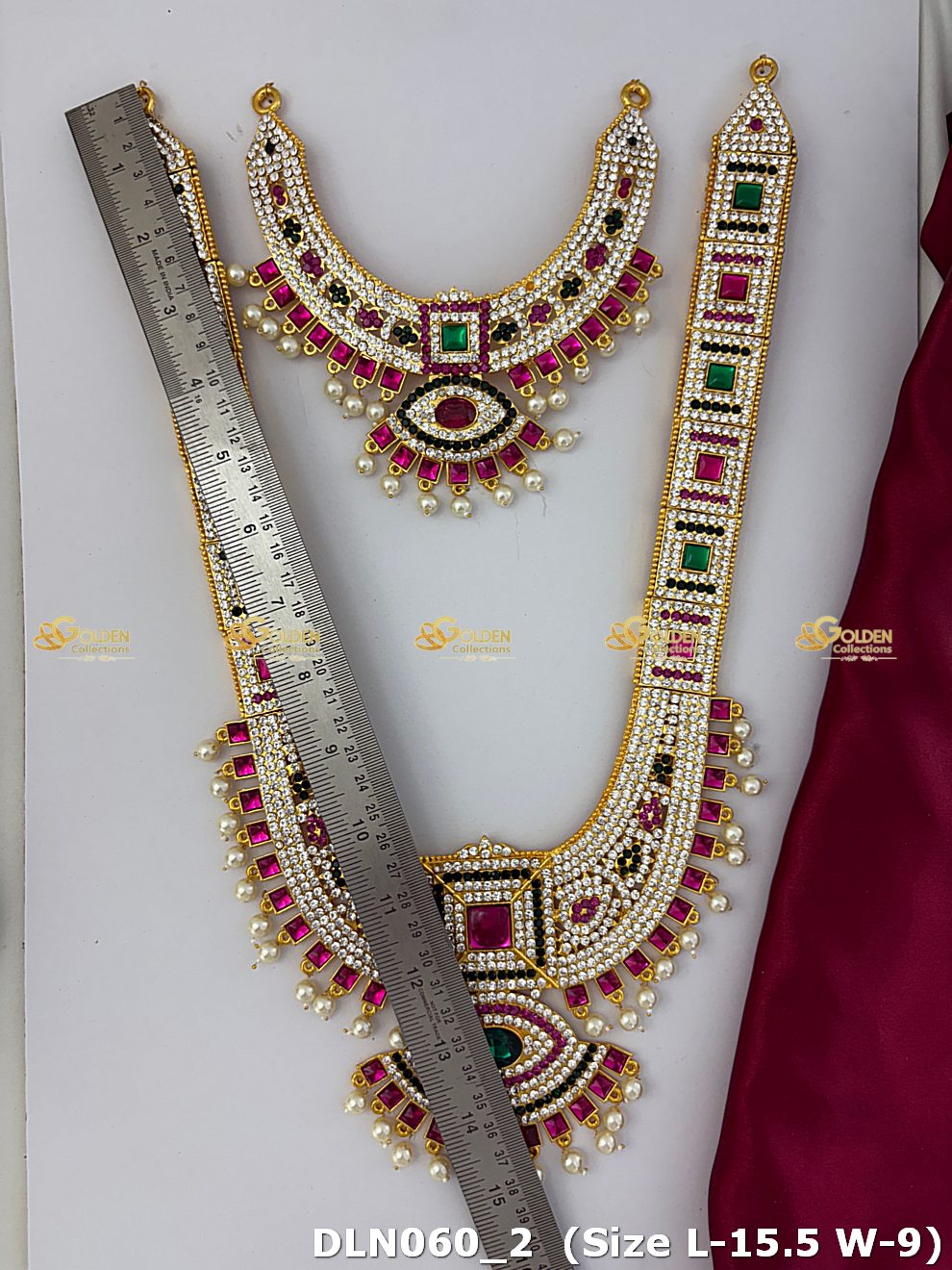 Lakshmi / Amman 2 Step Long Haram DLN060 deity long haram image 2