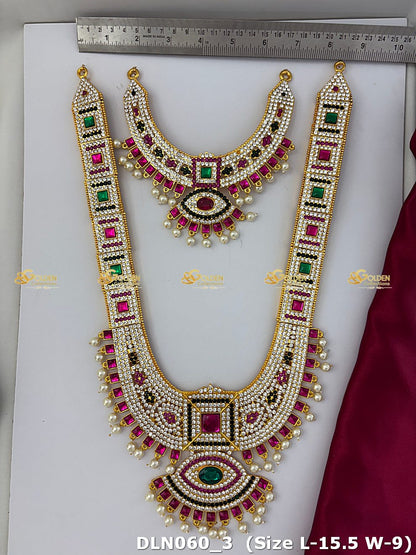 Lakshmi / Amman 2 Step Long Haram DLN060 deity long haram image 3