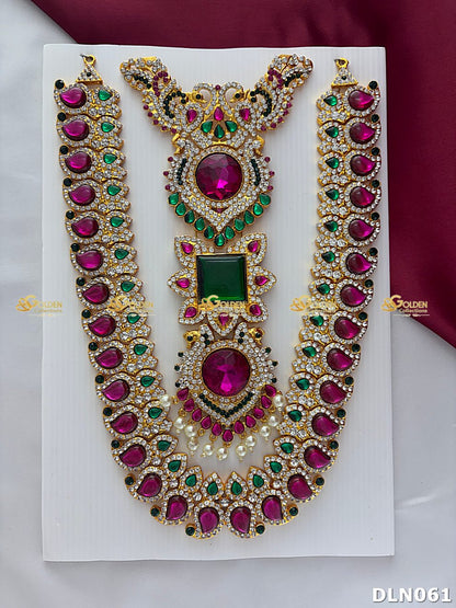 Amman Deity Decorative Long Haram - GoldenCollections DLN-061