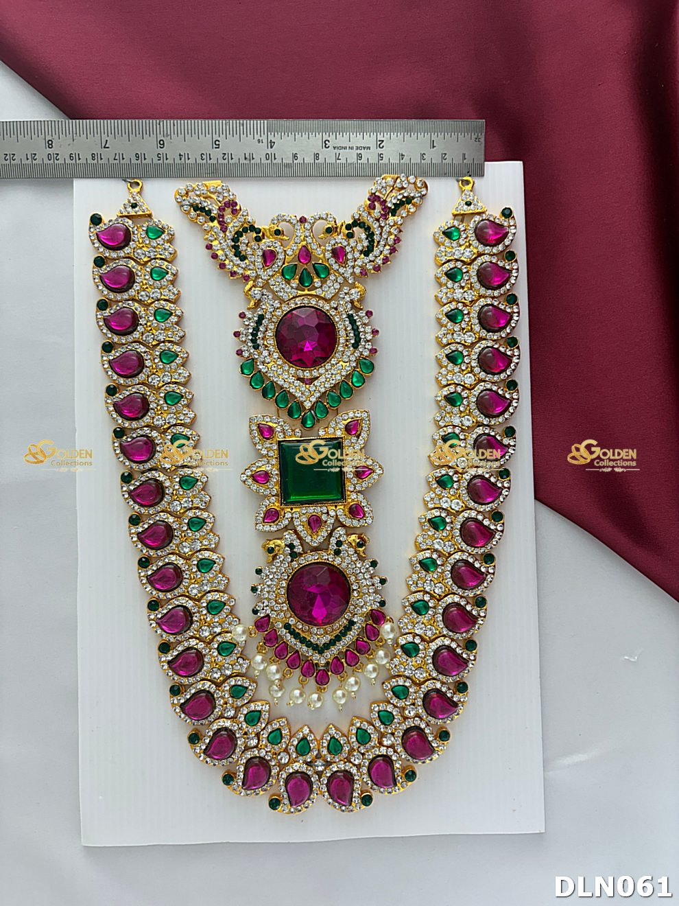 Amman Deity Decorative Long Haram - GoldenCollections DLN