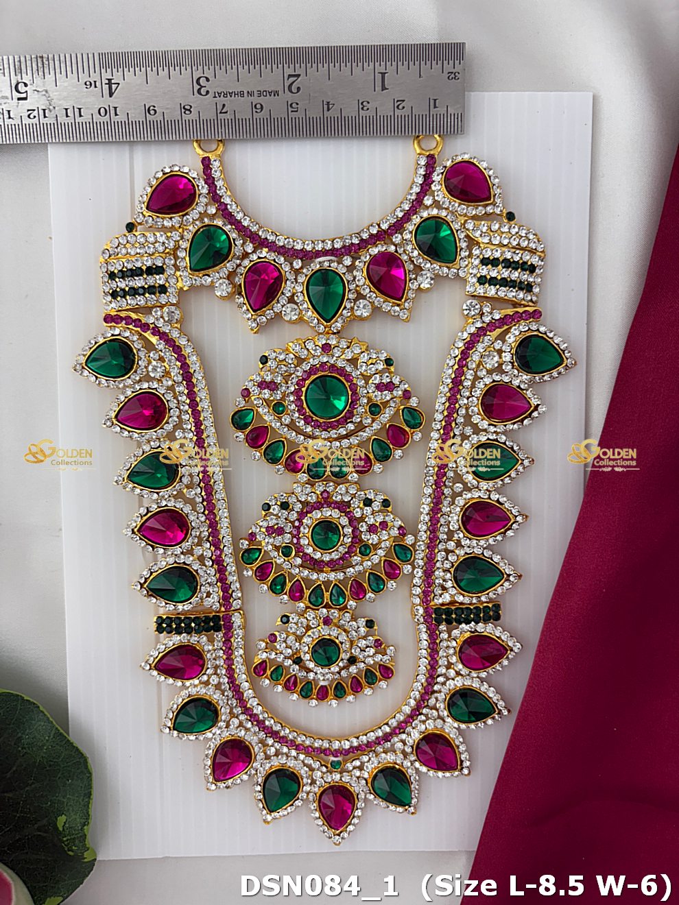 Amman / Ammavaru Chest Necklace DSN084 for Venkateshwara and goddess idol chest alankaram image 2