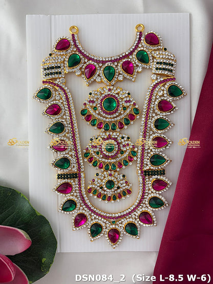 Amman / Ammavaru Chest Necklace DSN084 for Venkateshwara and goddess idol chest alankaram image 1