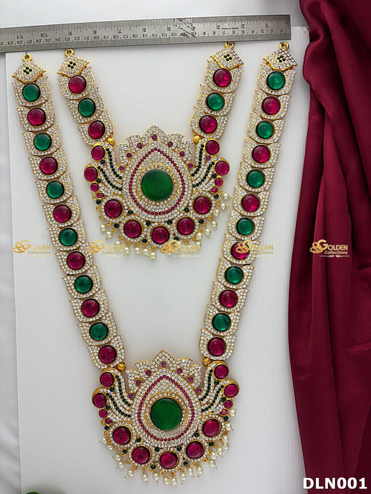 Amman Deity Long Necklace Collection - GoldenCollections DLN-001