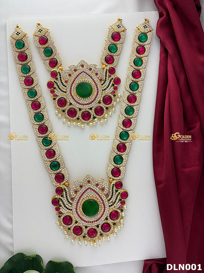 Lakshmi / Amman 2 Step Long Haram DLN001 deity long haram image 2