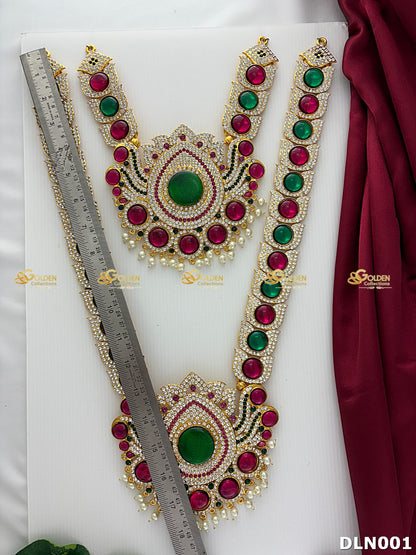 Lakshmi / Amman 2 Step Long Haram DLN001 deity long haram image 3