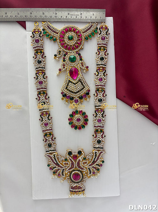 Lakshmi / Amman 2 Step Long Haram DLN042 deity long haram image 1