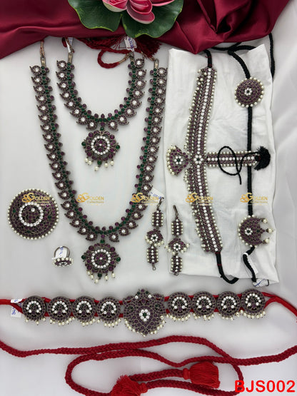 Wholesale Oxidized Temple Jewellery | Bharatanatyam Set Manufacturer