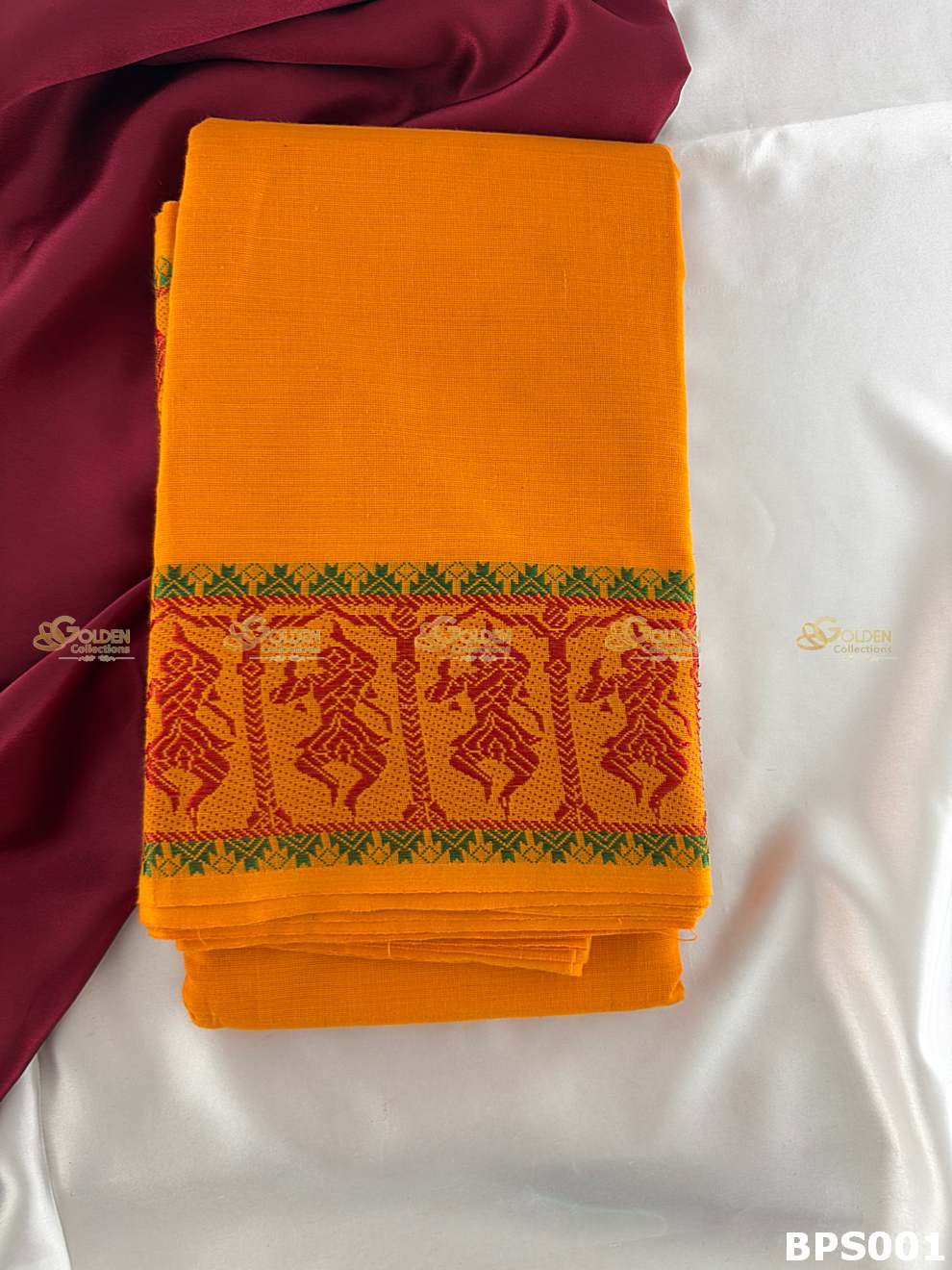 Kuchipudi practice saree cotton traditional dance rehearsal saree India   orange