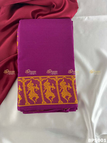 Dance practice saree for Bharatanatyam comfortable cotton saree for long sessions Voilet
