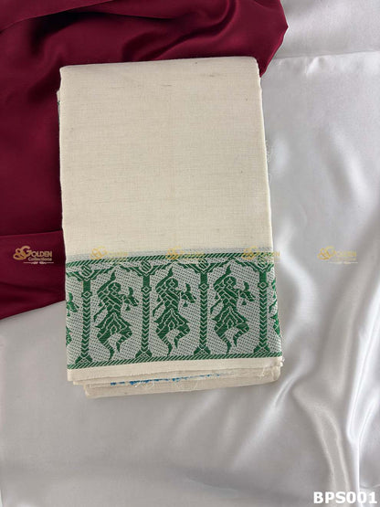Bharatanatyam rehearsal saree cotton breathable classical dance costume White

