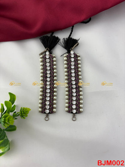 Traditional Matil Earchain Temple Jewellery for dancers