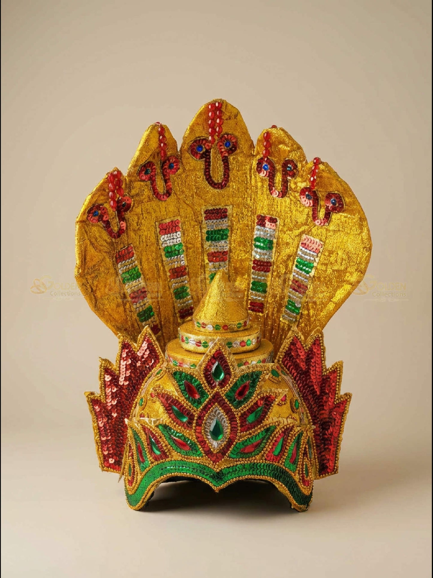 Bharatanatyam Drama Crown BDC17 drama dance crown image 3