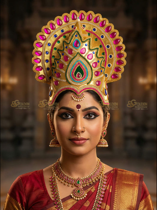 Bharatanatyam Drama Crown BDC20 drama dance crown image 2
