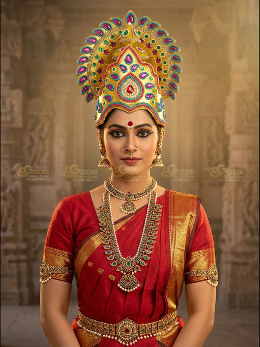 Bharatanatyam Drama Crown BDC21 drama dance crown image 2