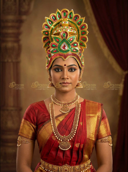 Bharatanatyam Drama Crown BDC19 drama dance crown image 2