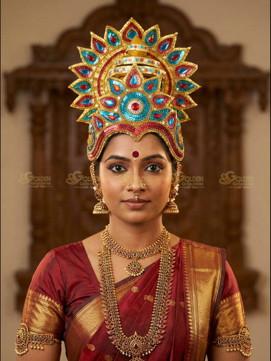 Bharatanatyam Drama Crown BDC40 drama dance crown image 2