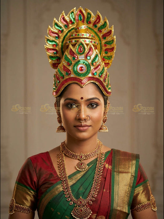 Bharatanatyam Drama Crown BDC36 drama dance crown image 2