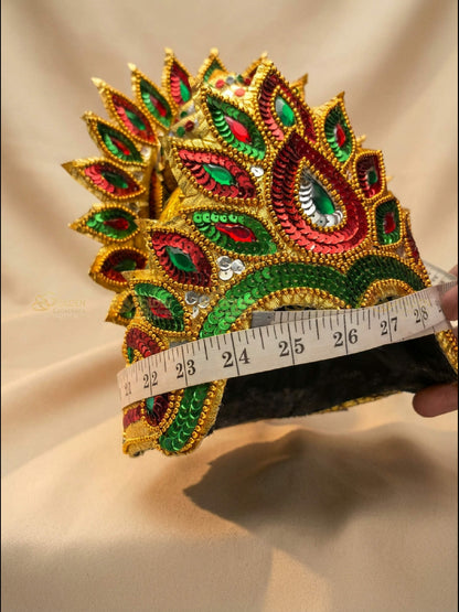 Kundan Bharatanatyam Drama Crown BDC42 drama dance crown image 4