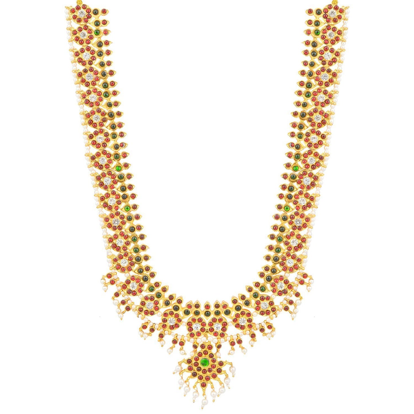 bharatanatyam mango haram necklace set goldencollections