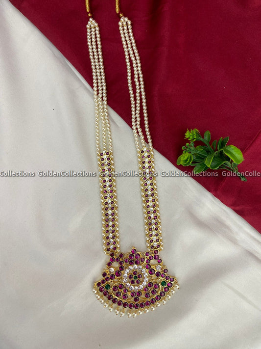 Bharatanatyam Kemp Long Necklaces At Goldencollectons  Color: Kemp Style: Kemp Long Necklace Image 1