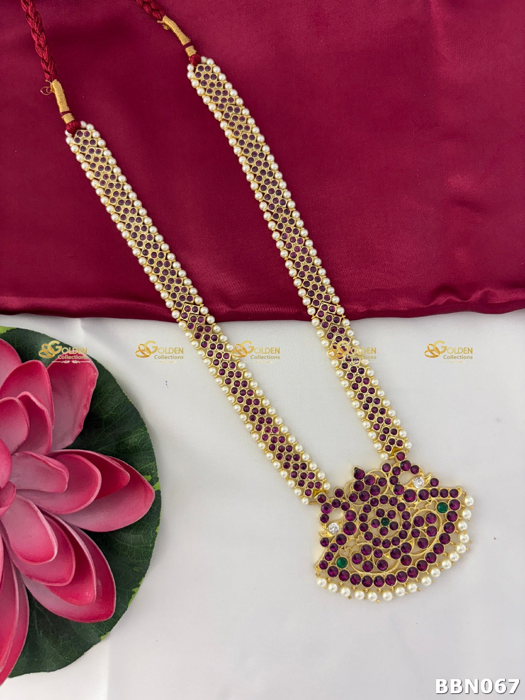 Bharatanatyam Kemp Necklace – Antique Temple Jewellery for Arangetram & Weddings