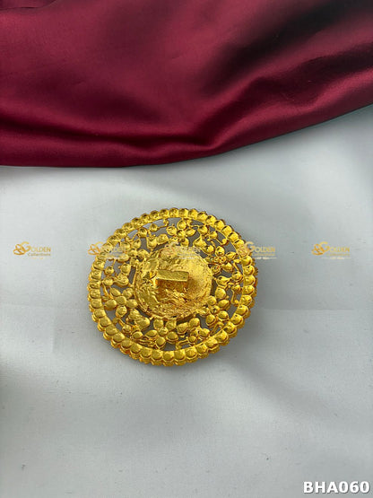 Bharatanatyam Kemp Rakodi | Lakshmi Temple Jewellery Hair Accessory GOLDENCOLLECTIONS