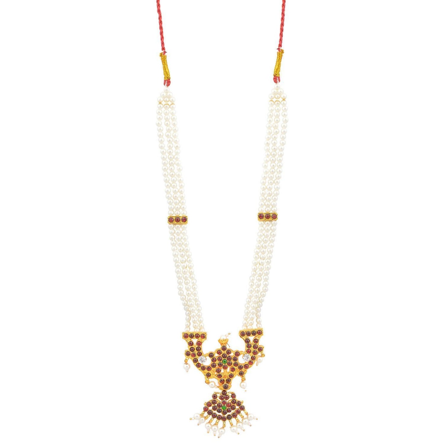 Bharatanatyam Jewellery Set for Kids - pearl haram