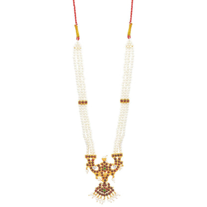 Bharatanatyam Jewellery Set for Kids - pearl haram