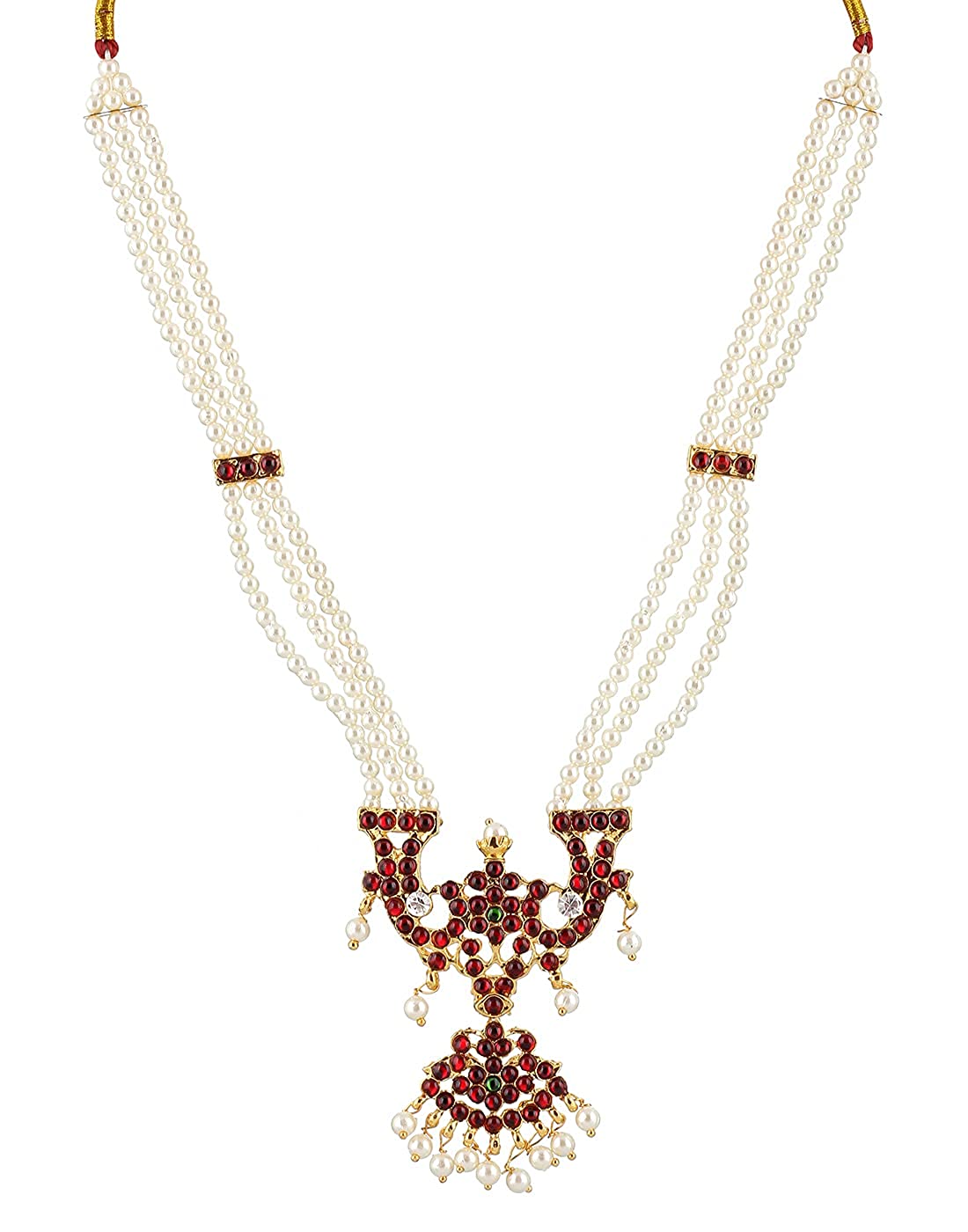 Bharatanatyam Necklace Jewellery Set for Kids - Little Radha Krishna Goldencollections