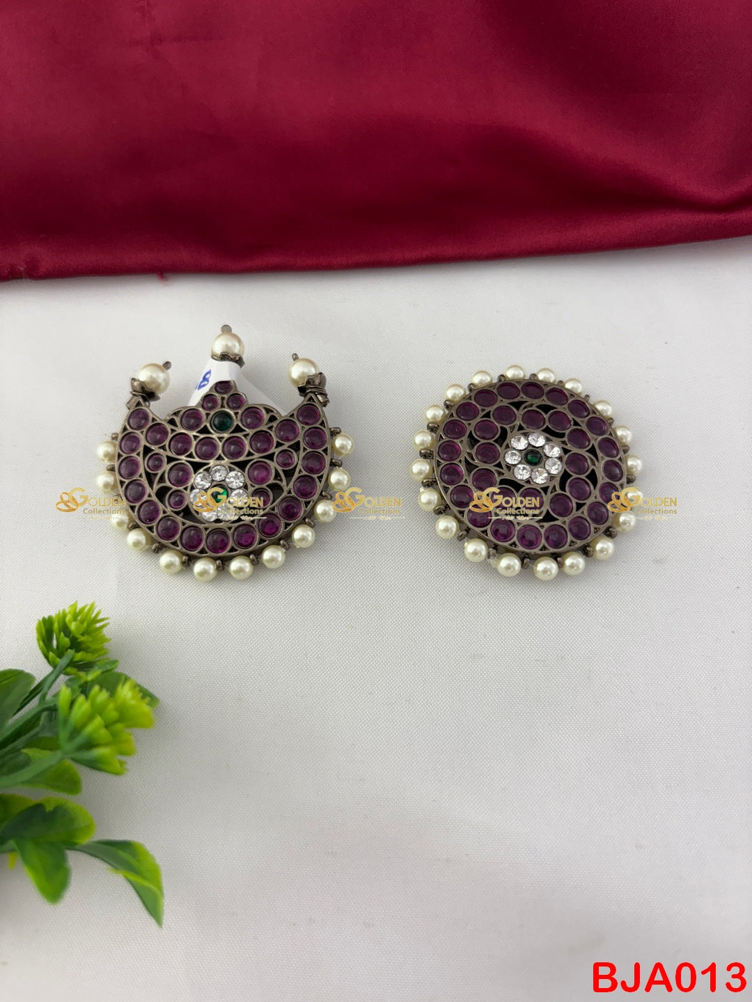 bharatanatyam surya chandra hair accessory Goldencollections bja013_2