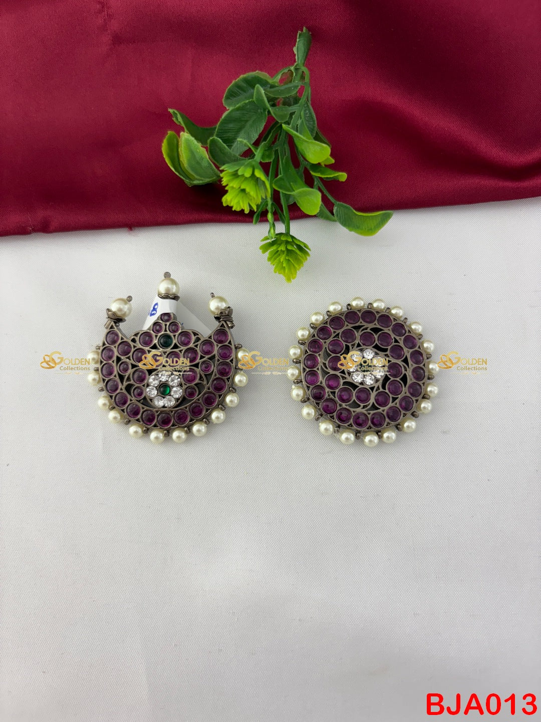 Bharatanatyam Hair Accessory Surya Chandra | Sun & Moon Temple Jewellery Ornaments for Classical Dance